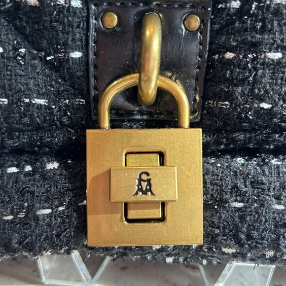 Steve Madden BTerra-T Quilted Fabric Chain Handbag with Padlock Closure - Picture 12 of 16